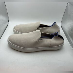 Rothy’s cream womens loafers sneakers size 7.5